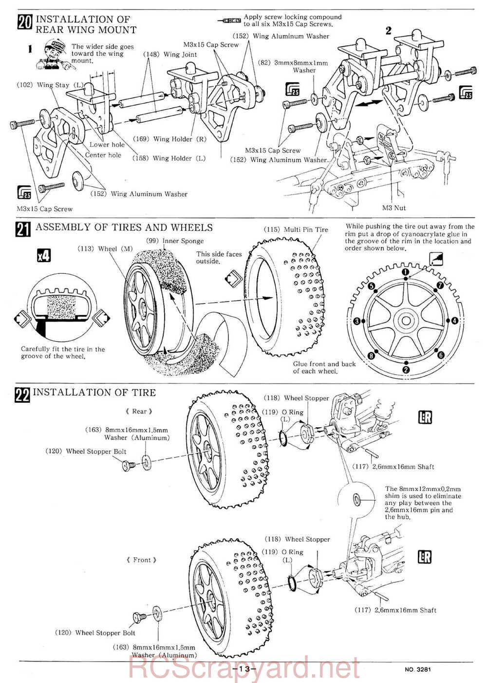 Kyosho - 3281 - Inferno-4WD - Manual - Page 13