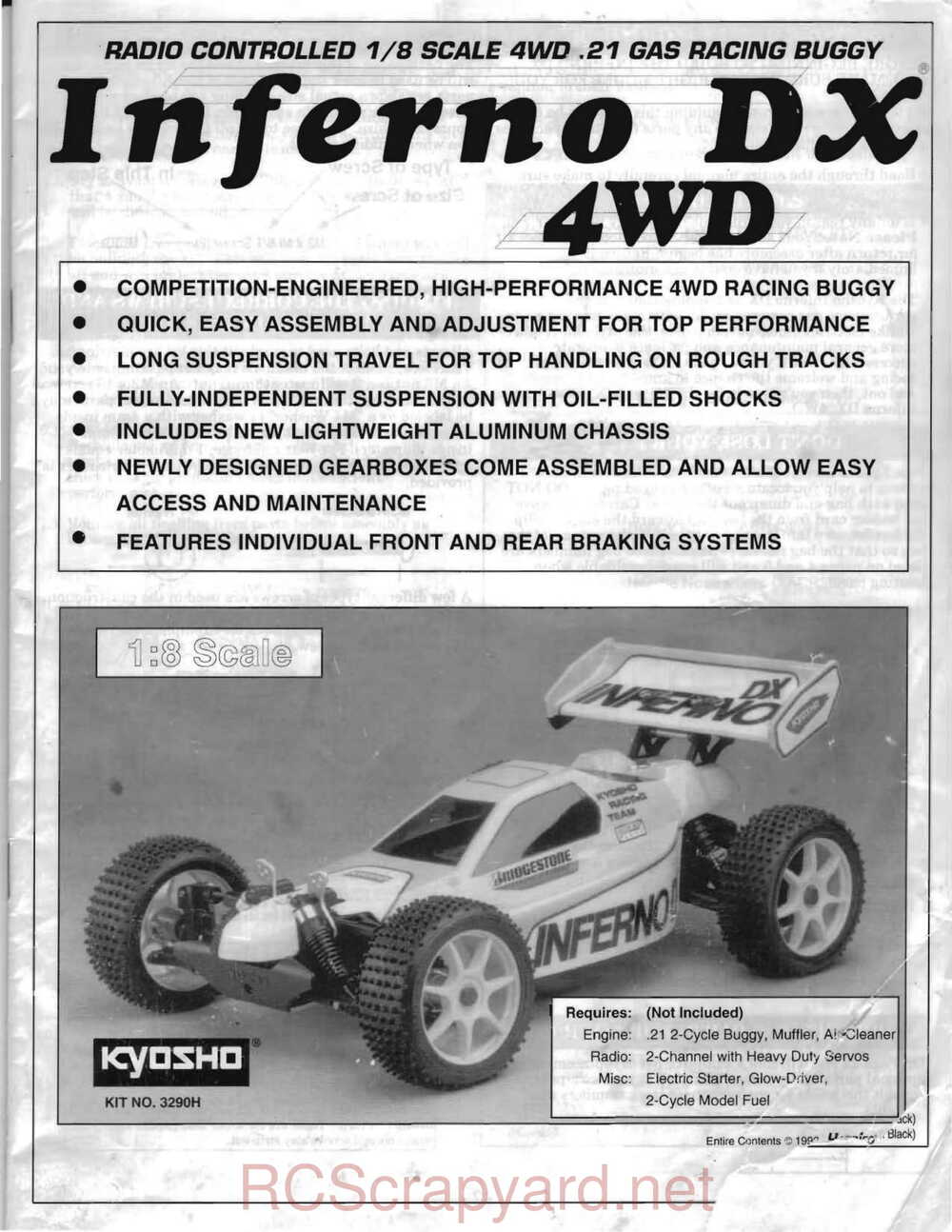 Kyosho - 3290 - Inferno-DX - Manual - Page 01