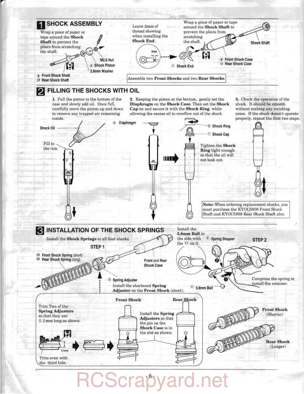 Kyosho - 3290 - Inferno-DX - Manual - Page 06