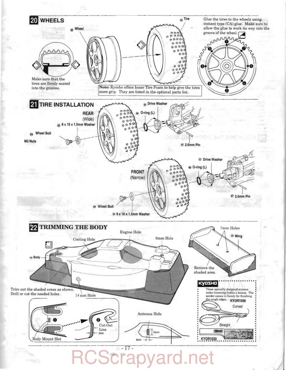 Kyosho - 3290 - Inferno-DX - Manual - Page 17