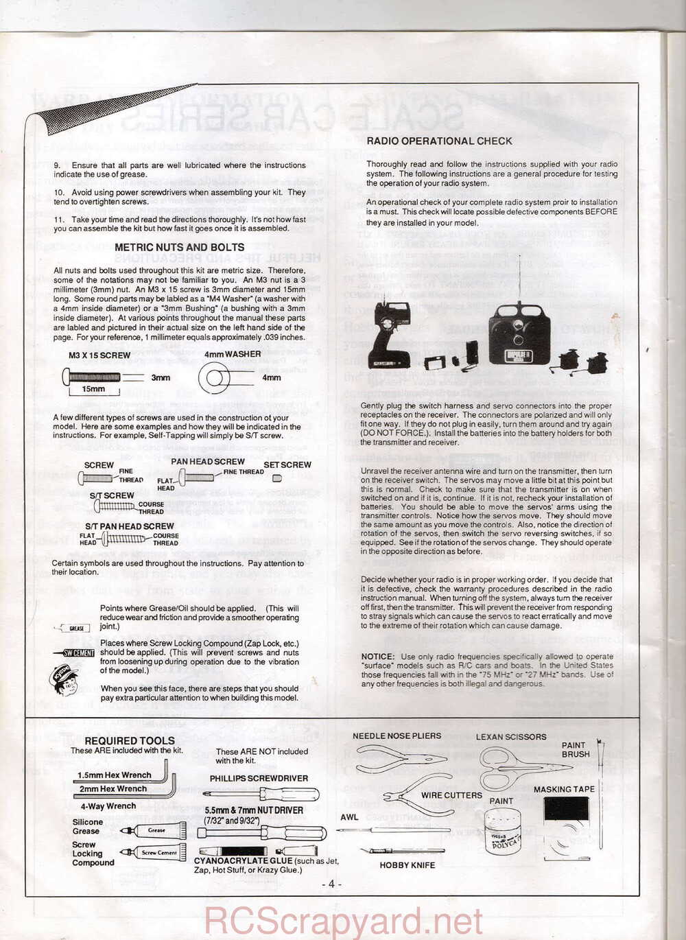 Kyosho - 4251 4252 4255 - Scale-Car-Series - Manual - Page 04