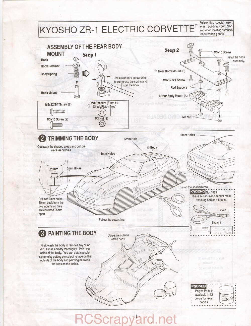 Kyosho - 4251 4252 4255 - Scale-Car-Series - Manual - Page 25