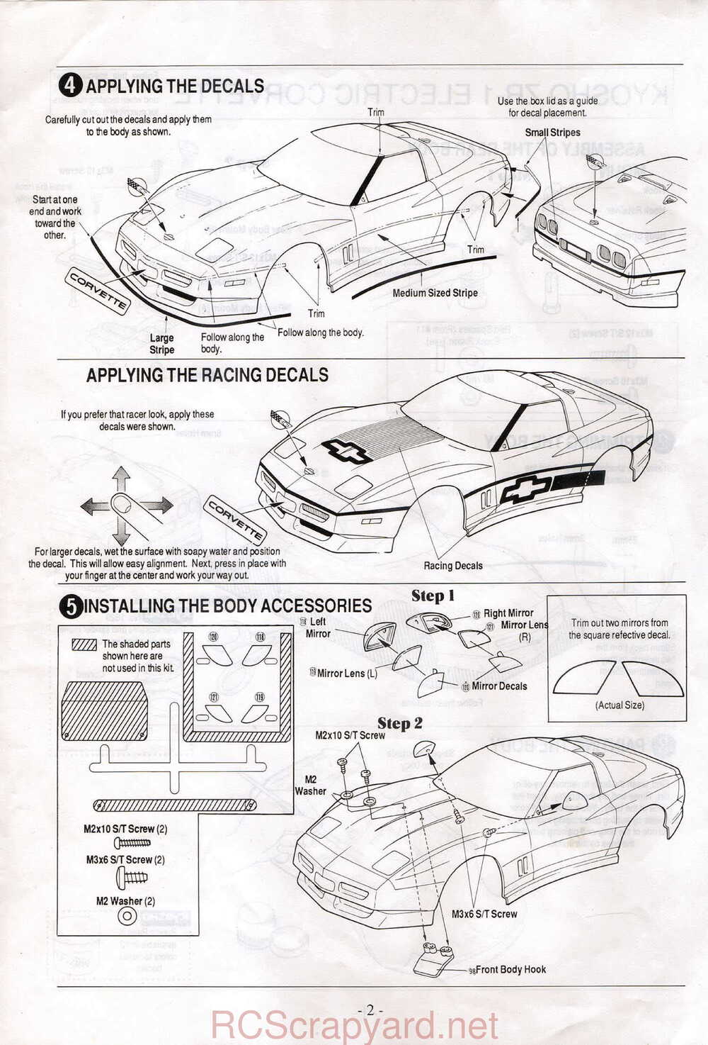 Kyosho - 4251 4252 4255 - Scale-Car-Series - Manual - Page 26
