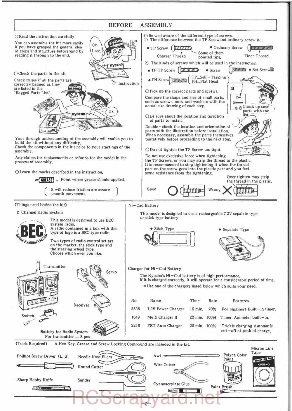 Kyosho - 4253 4260 - Scale-Car-Series - Manual - Page 02