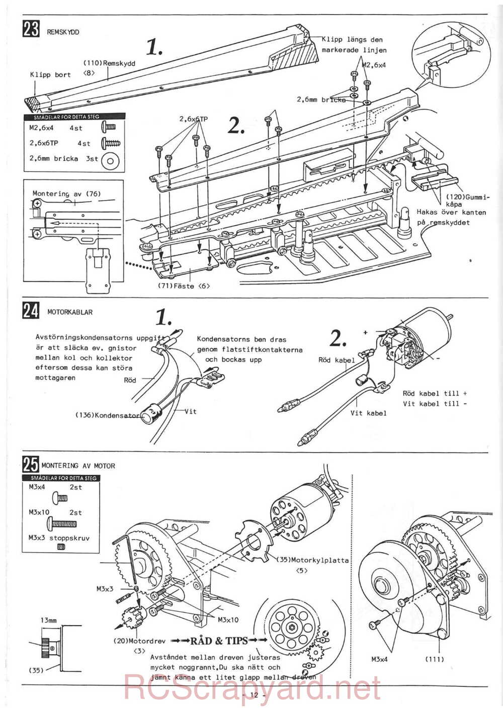 Kyosho - 4257 4258 - Scale Car Series  - Manual - Page 12