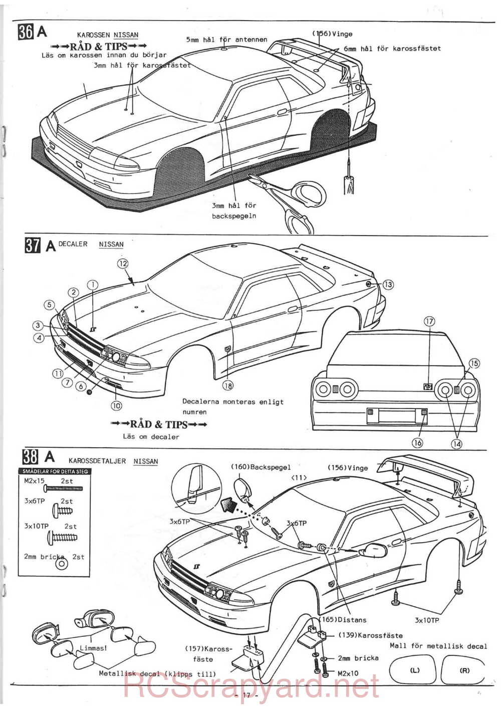 Kyosho - 4257 4258 - Scale Car Series  - Manual - Page 17