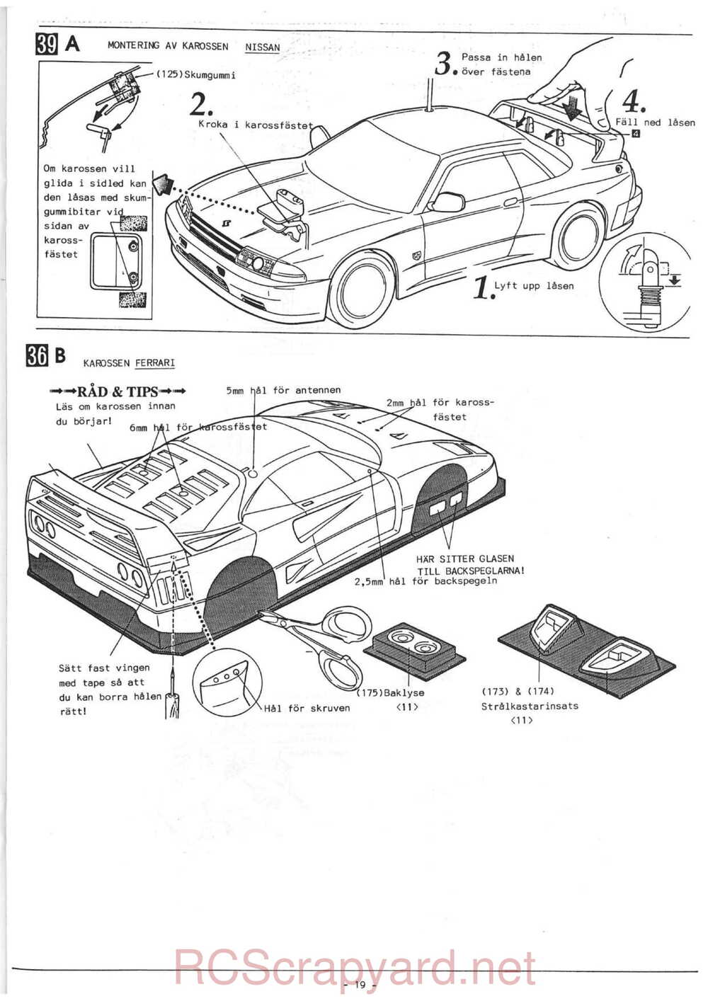 Kyosho - 4257 4258 - Scale Car Series  - Manual - Page 19
