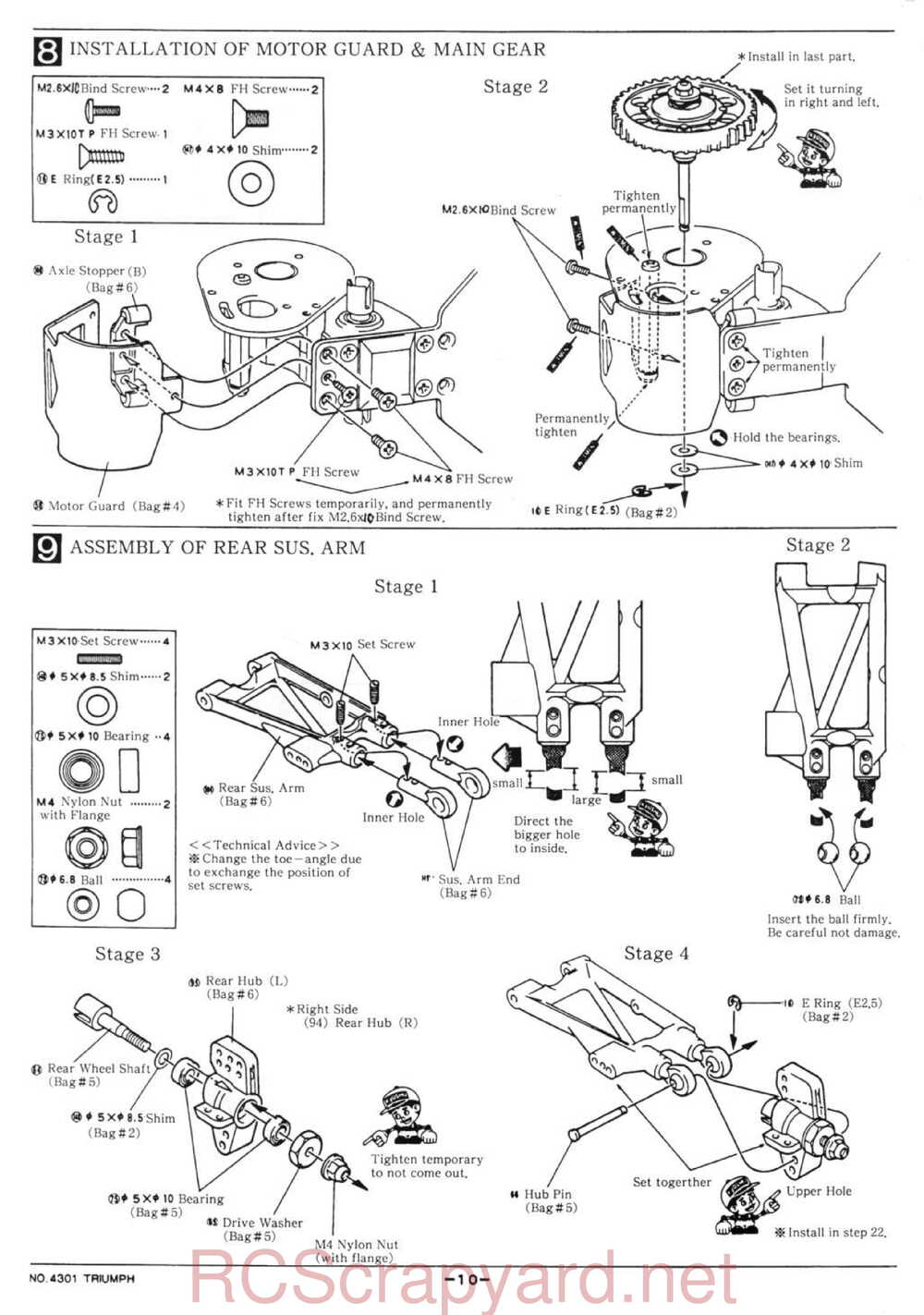 Kyosho - 4301 - Triumph - Manual - Page 10