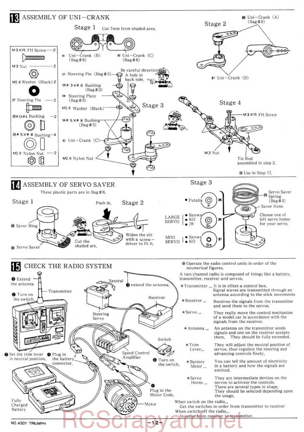 Kyosho - 4301 - Triumph - Manual - Page 12