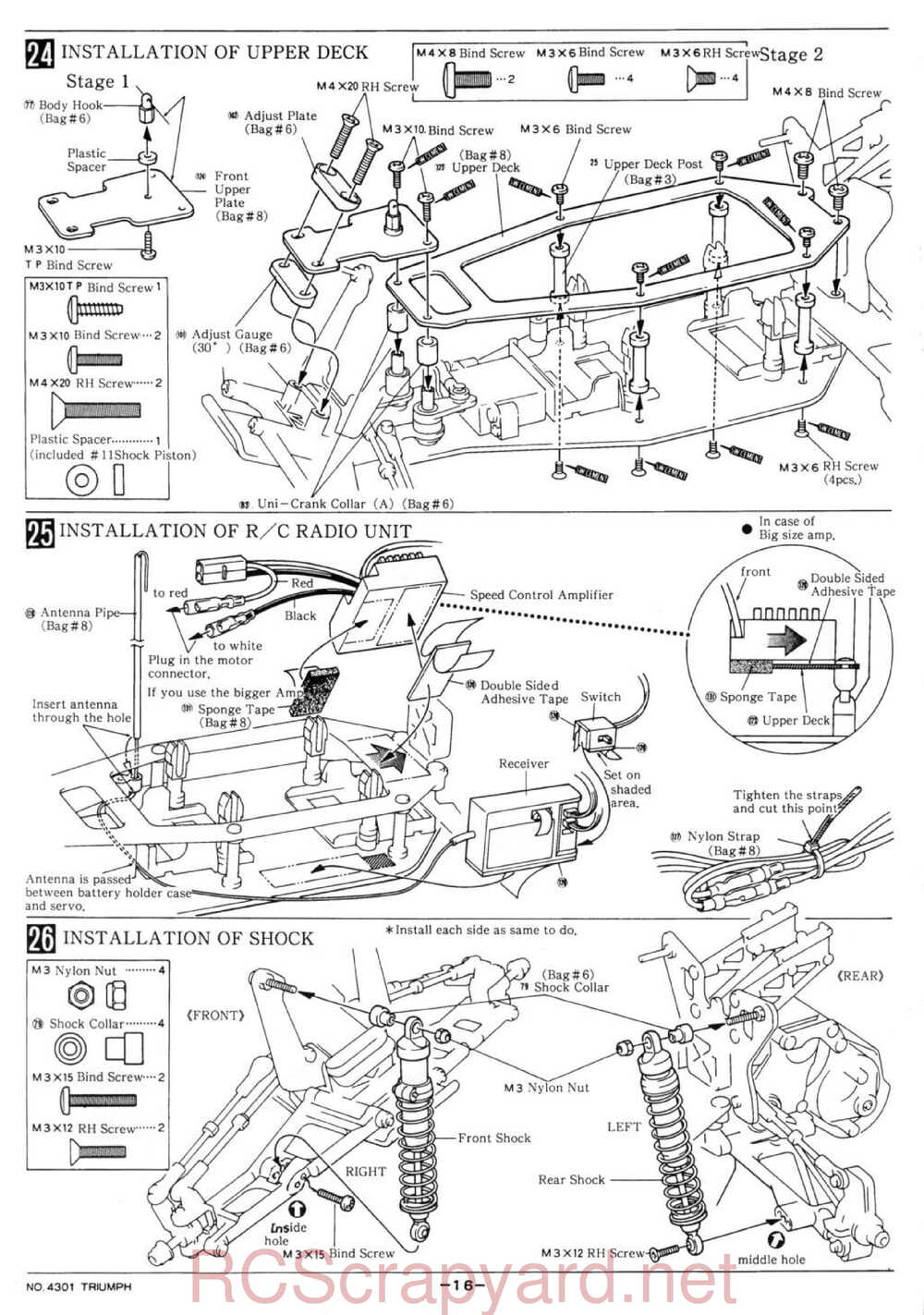 Kyosho - 4301 - Triumph - Manual - Page 16