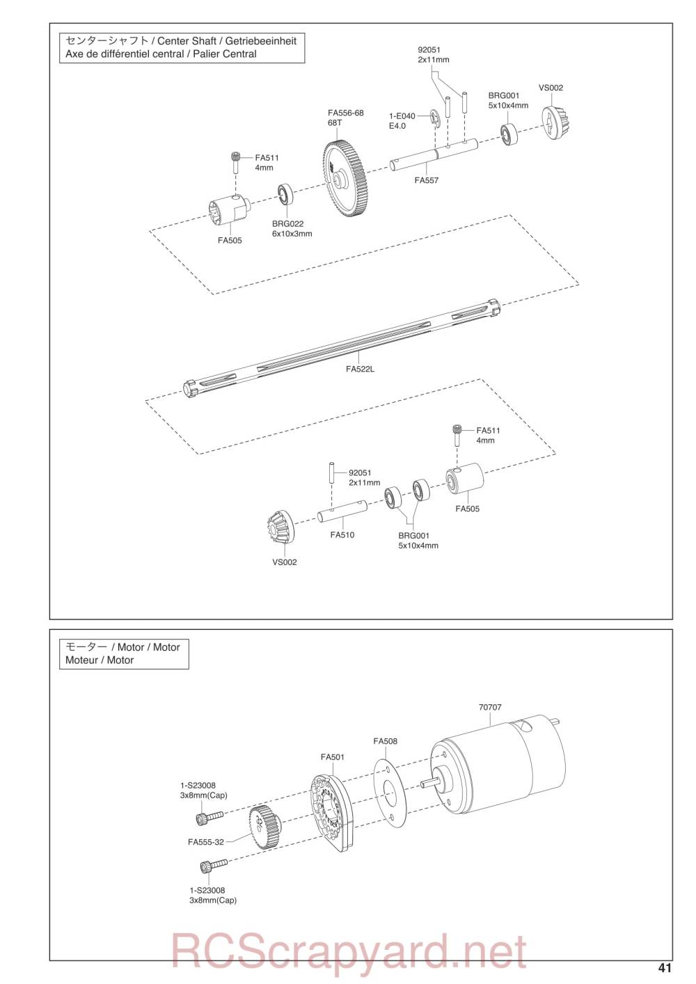 Kyosho EP Fazer Mk2 - Exploded View - Page 4