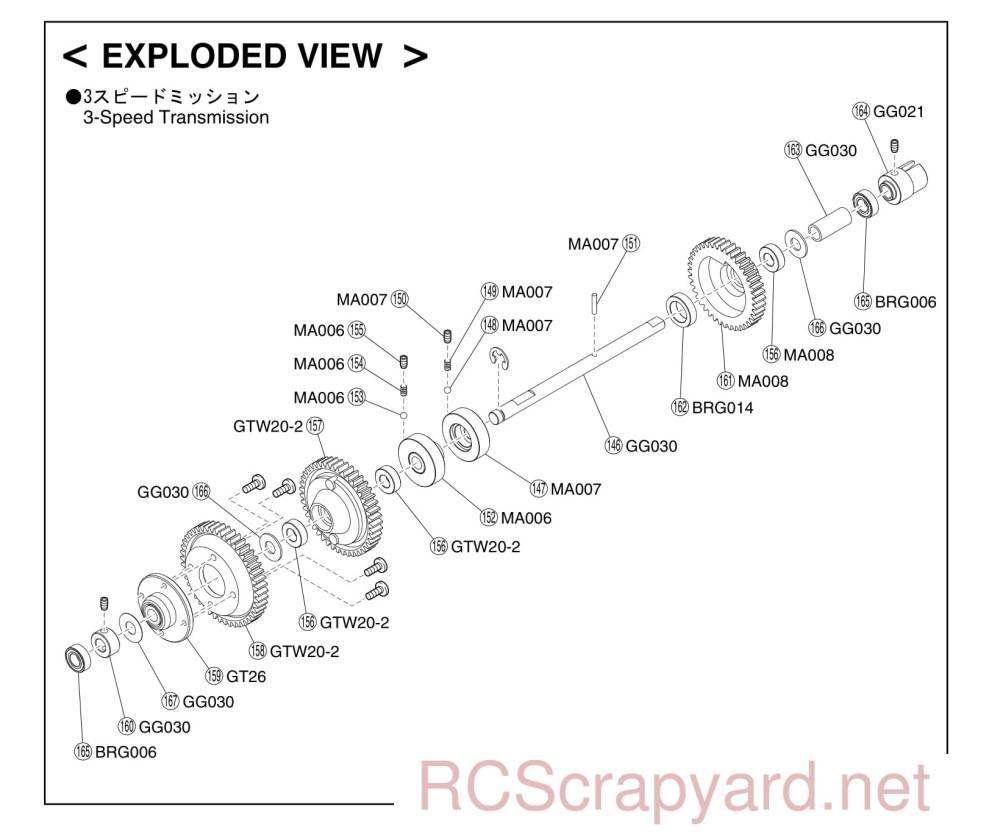 Kyosho Giga Crusher - Exploded View - Page 3