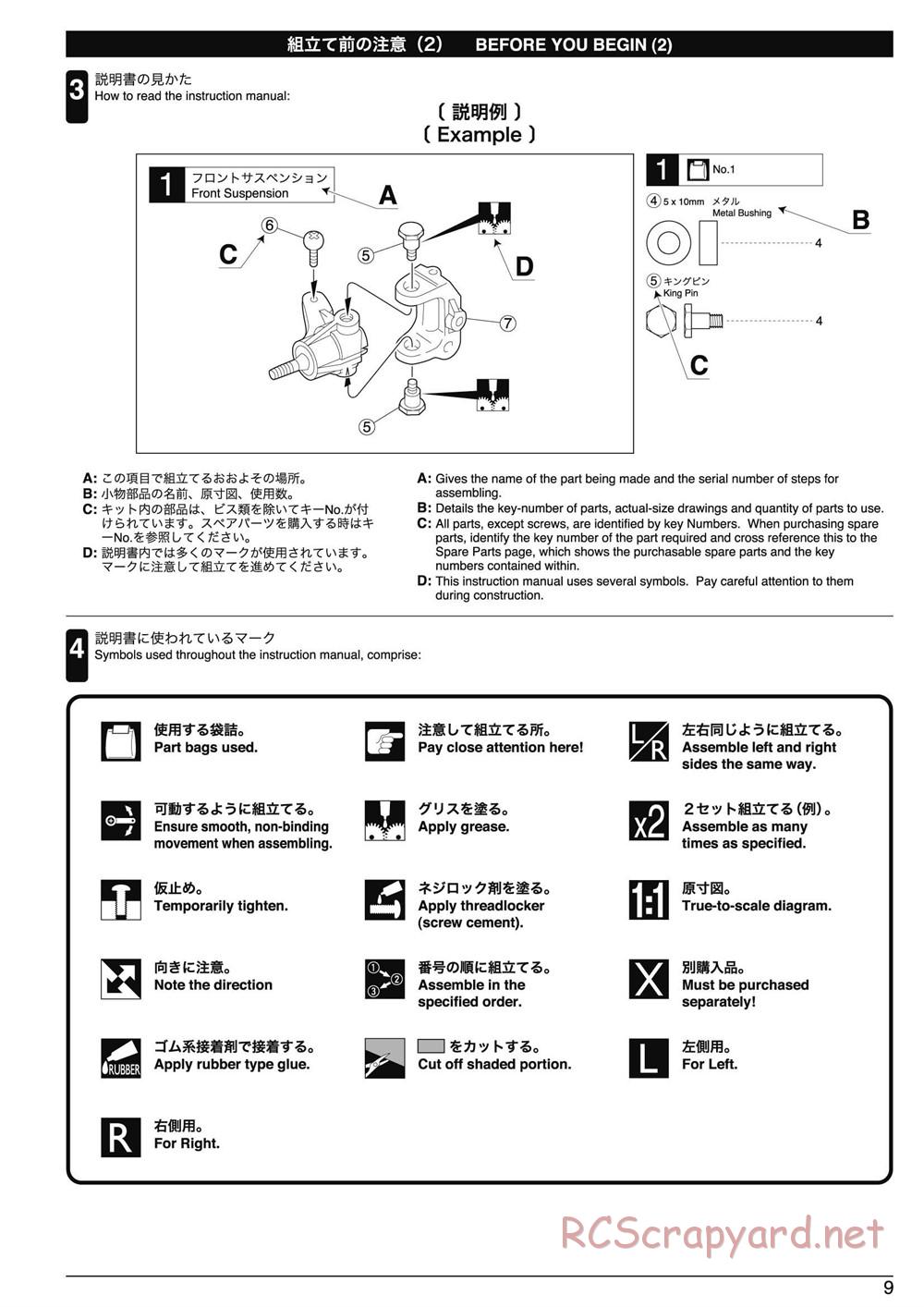 Kyosho - Lazer ZX-5 FS2 SP - Manual - Page 9