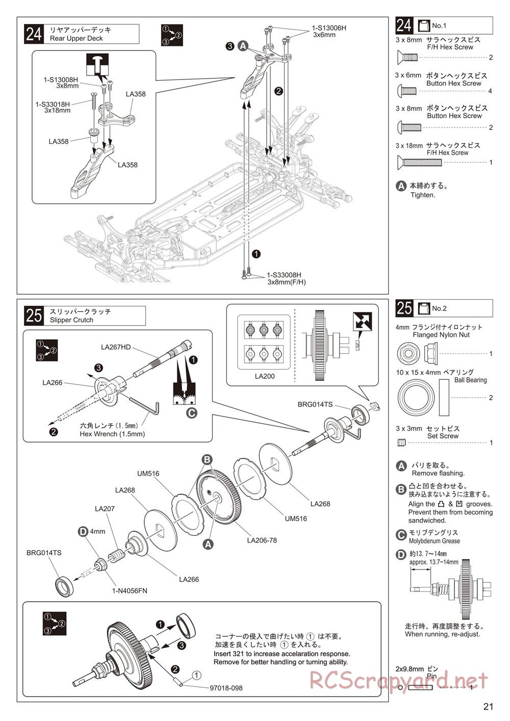 Kyosho - Lazer ZX-6 - Manual - Page 21