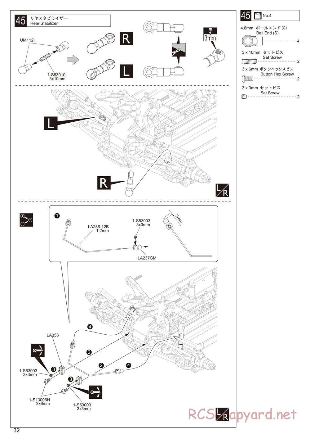 Kyosho - Lazer ZX-6 - Manual - Page 32