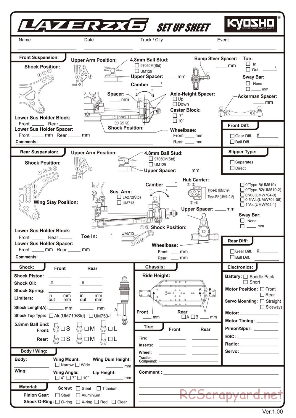 Kyosho - Lazer ZX-6 - Manual - Page 40