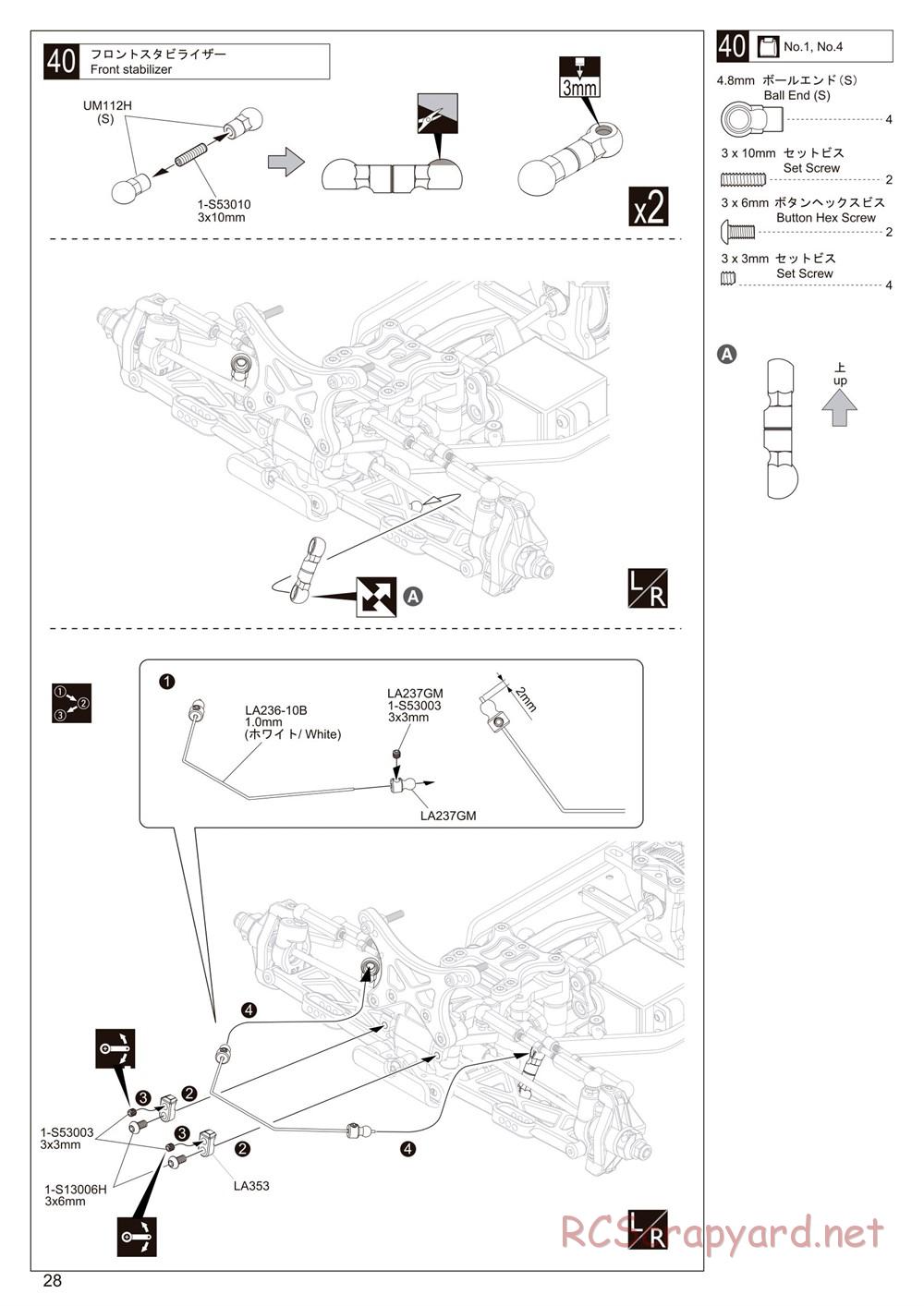 Kyosho - Lazer ZX6.6 - Manual - Page 28