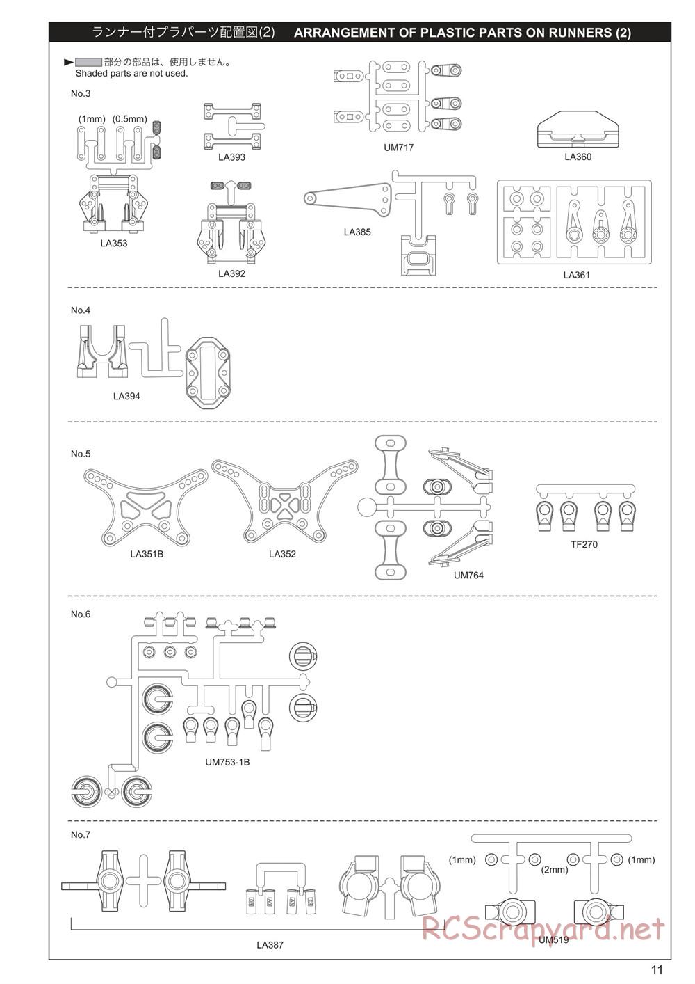 Kyosho - Lazer ZX7 - Manual - Page 11