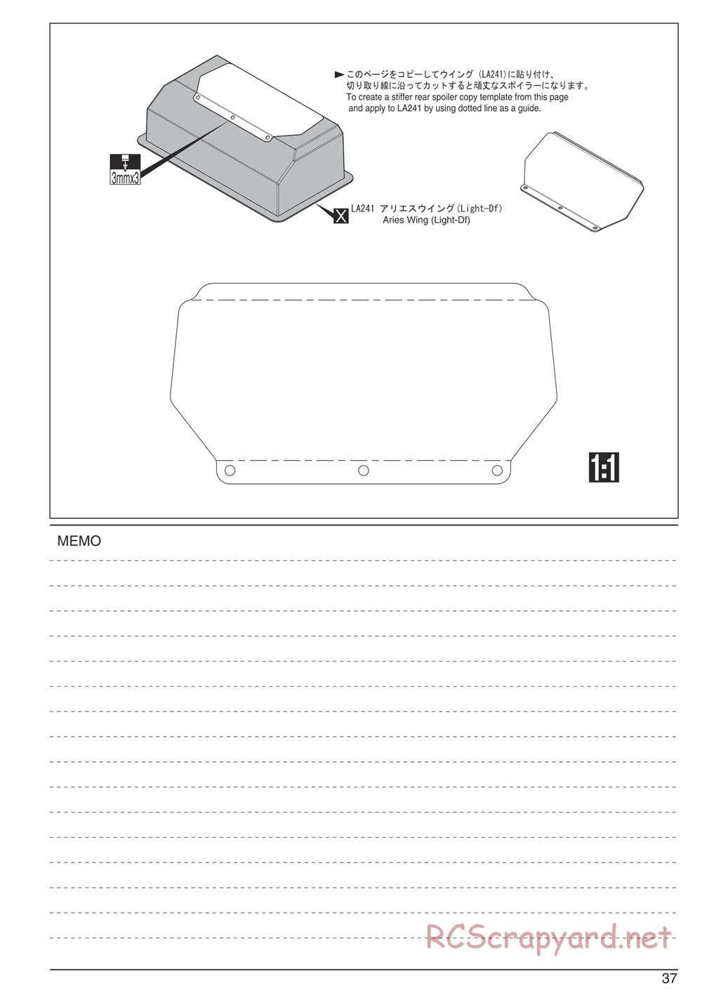 Kyosho - Ultima RT5 - Manual - Page 29