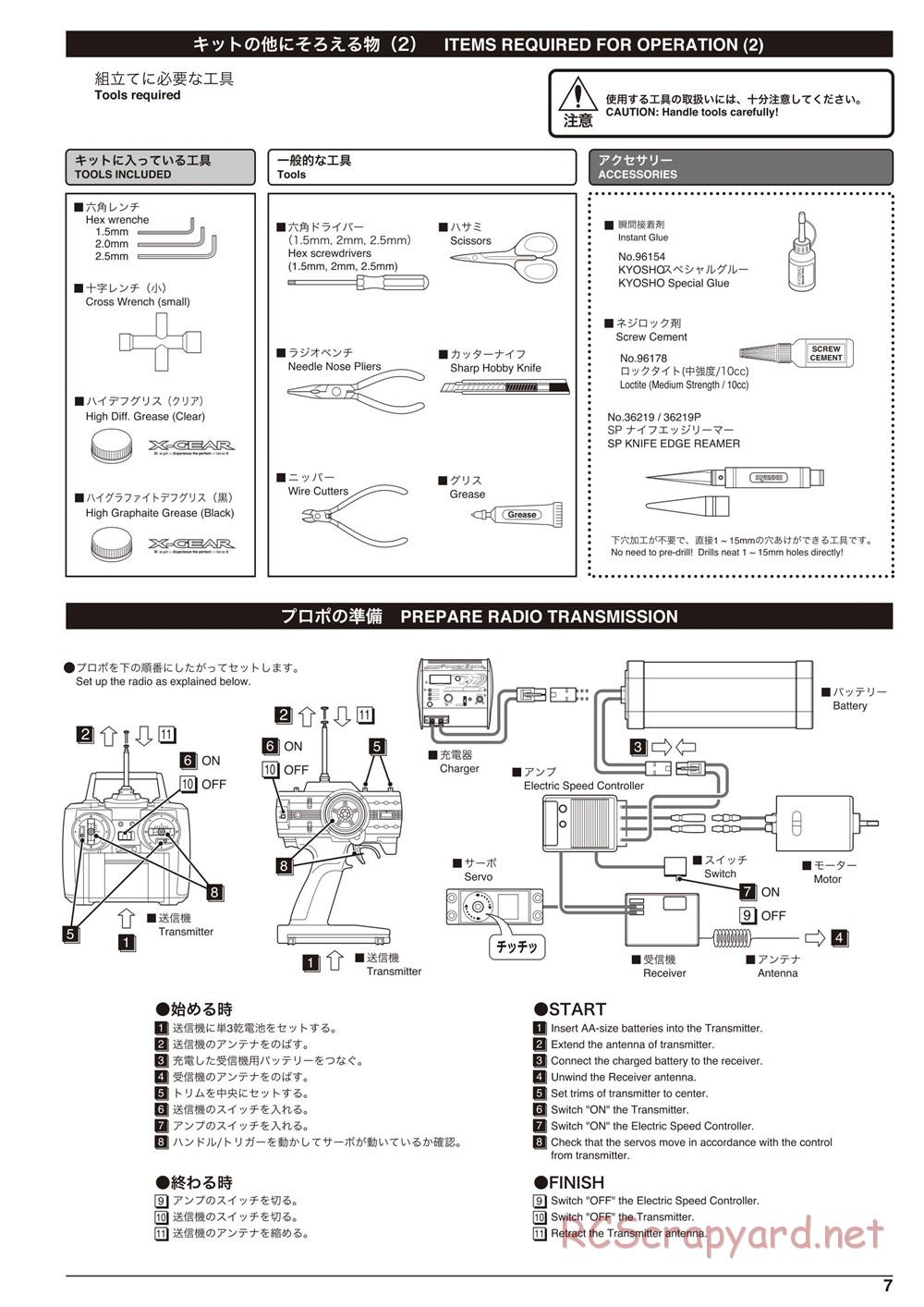 Kyosho - Ultima SC6 - Manual - Page 7