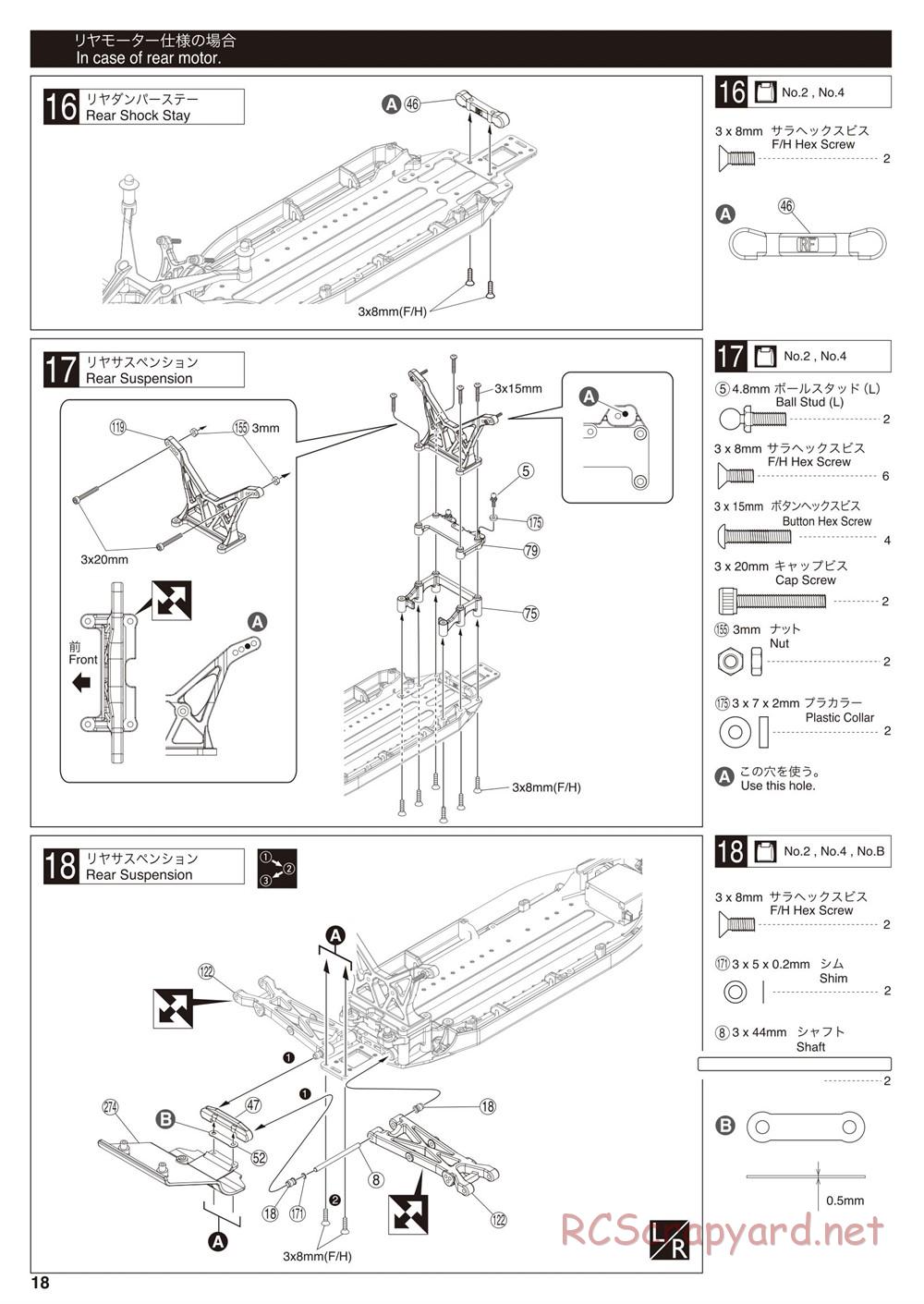 Kyosho - Ultima SC6 - Manual - Page 18