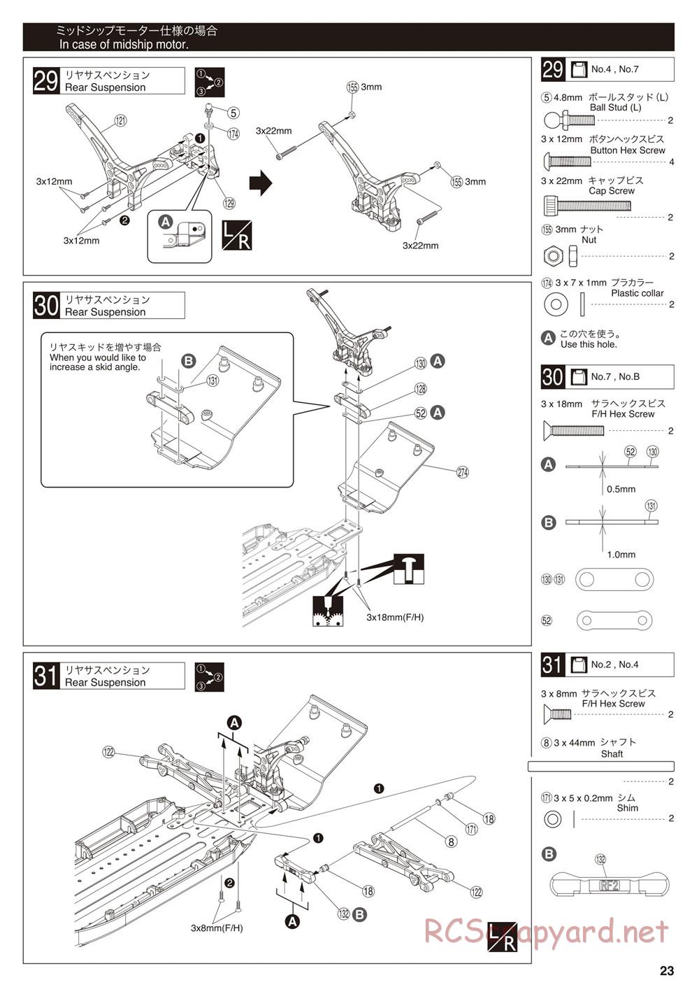 Kyosho - Ultima SC6 - Manual - Page 23