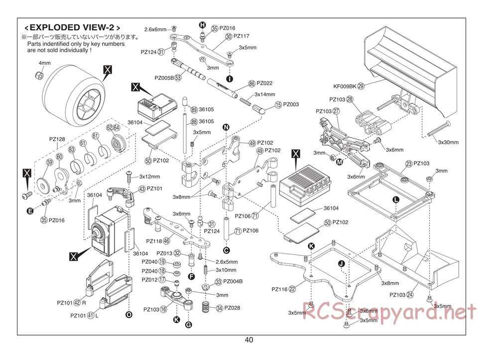 Kyosho - Plazma Formula - Exploded Views - Page 2