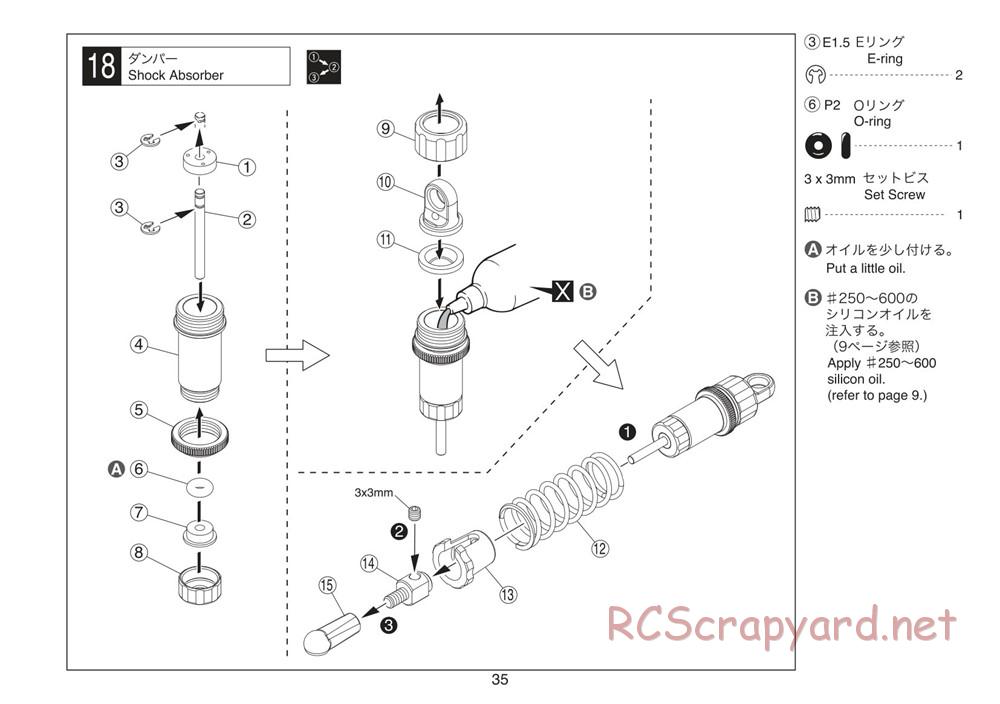 Kyosho - Plazma Formula - Manual - Page 35