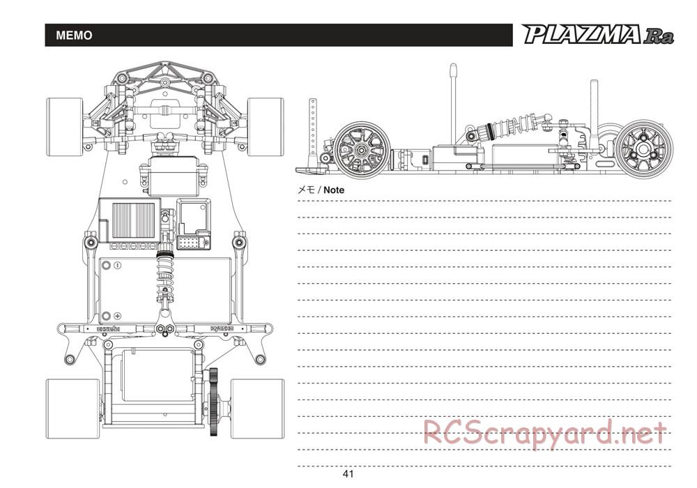 Kyosho - Plazma Ra - Manual - Page 41