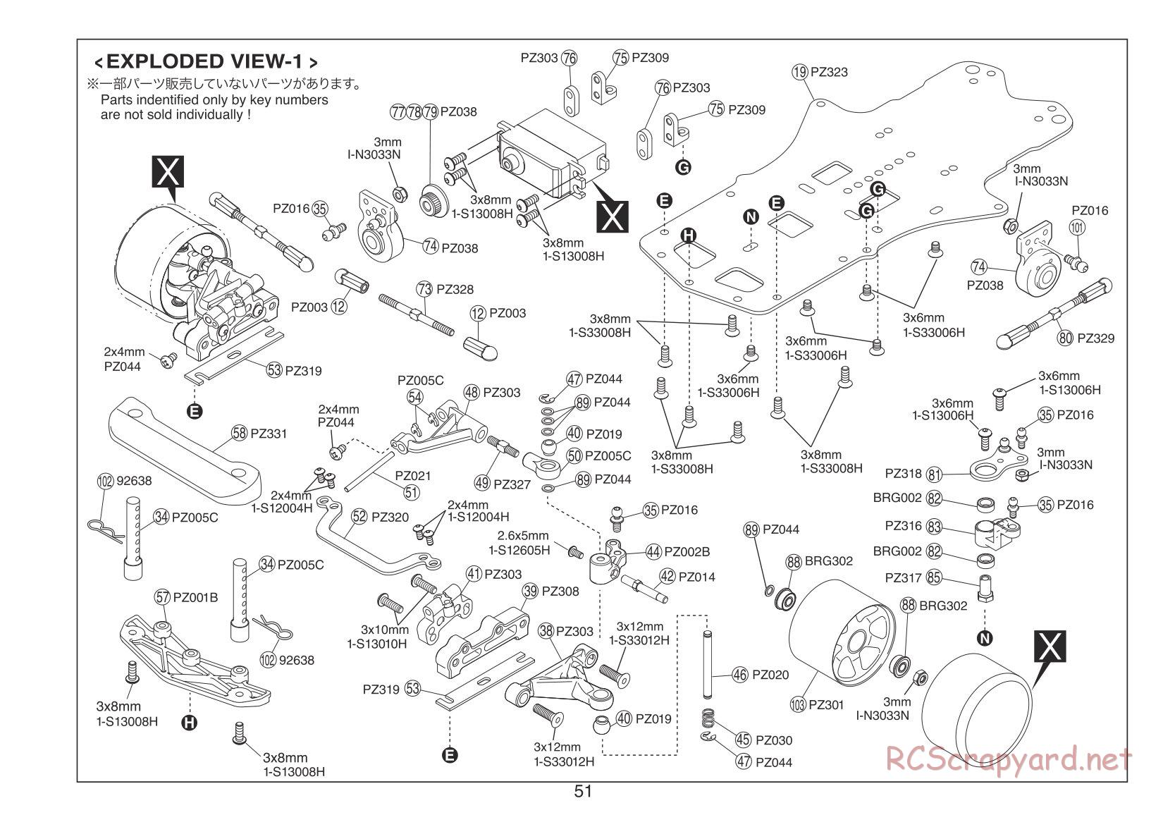 Kyosho - Plazma Ra 2.0 - Exploded Views - Page 1