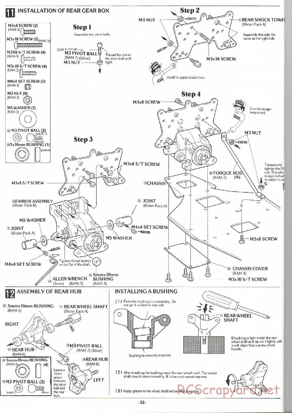 Kyosho - Rampage GP-10 - Manual - Page 12