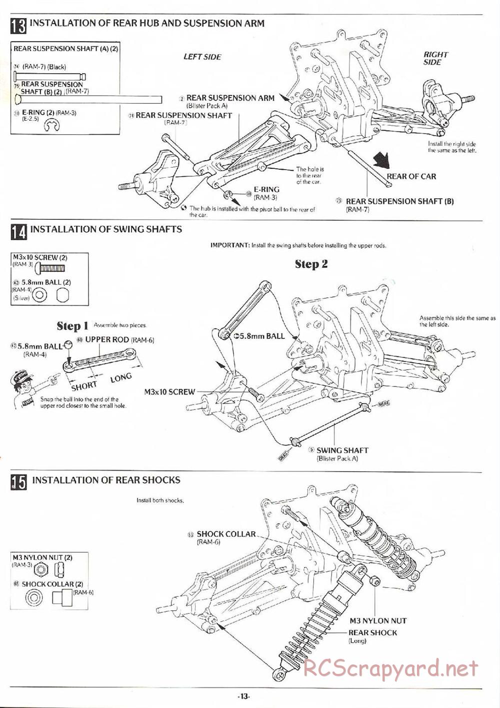 Kyosho - Rampage GP-10 - Manual - Page 13