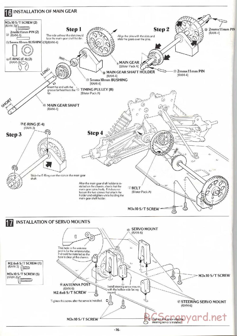Kyosho - Rampage GP-10 - Manual - Page 16