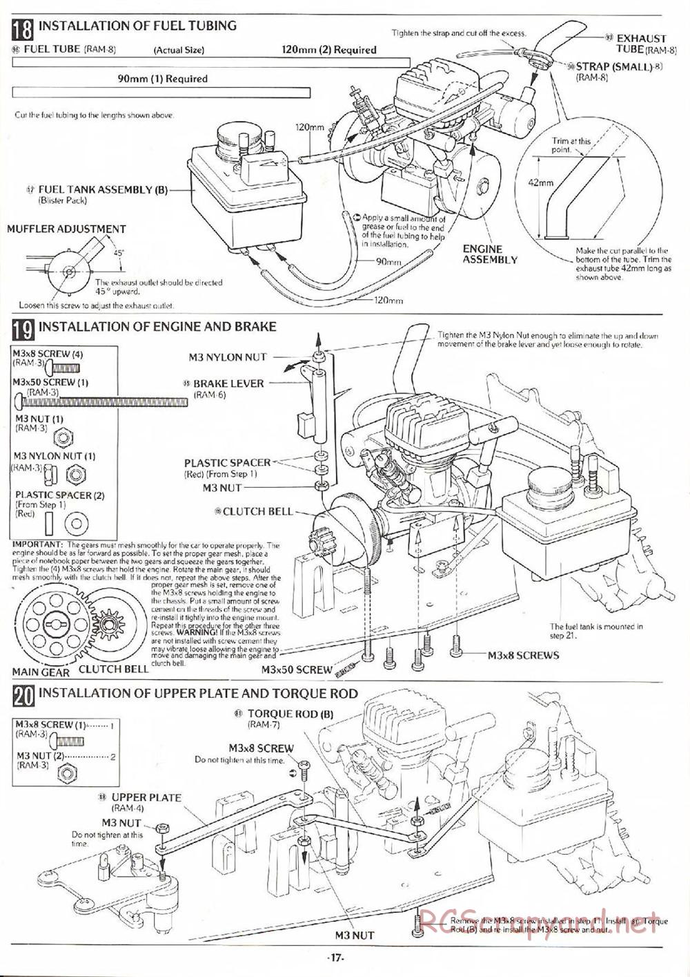 Kyosho - Rampage GP-10 - Manual - Page 17