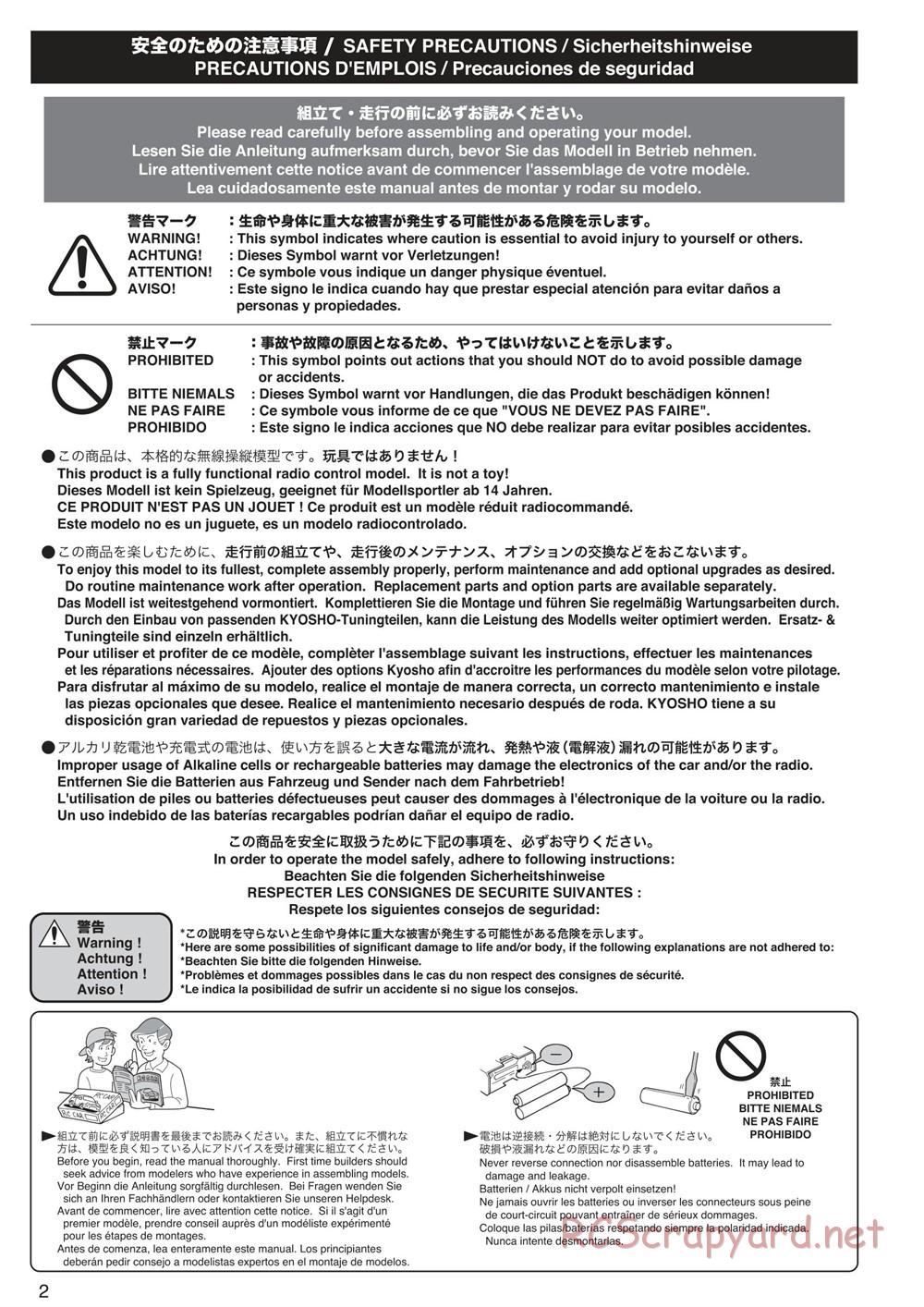 Kyosho - Sandmaster - Manual - Page 2