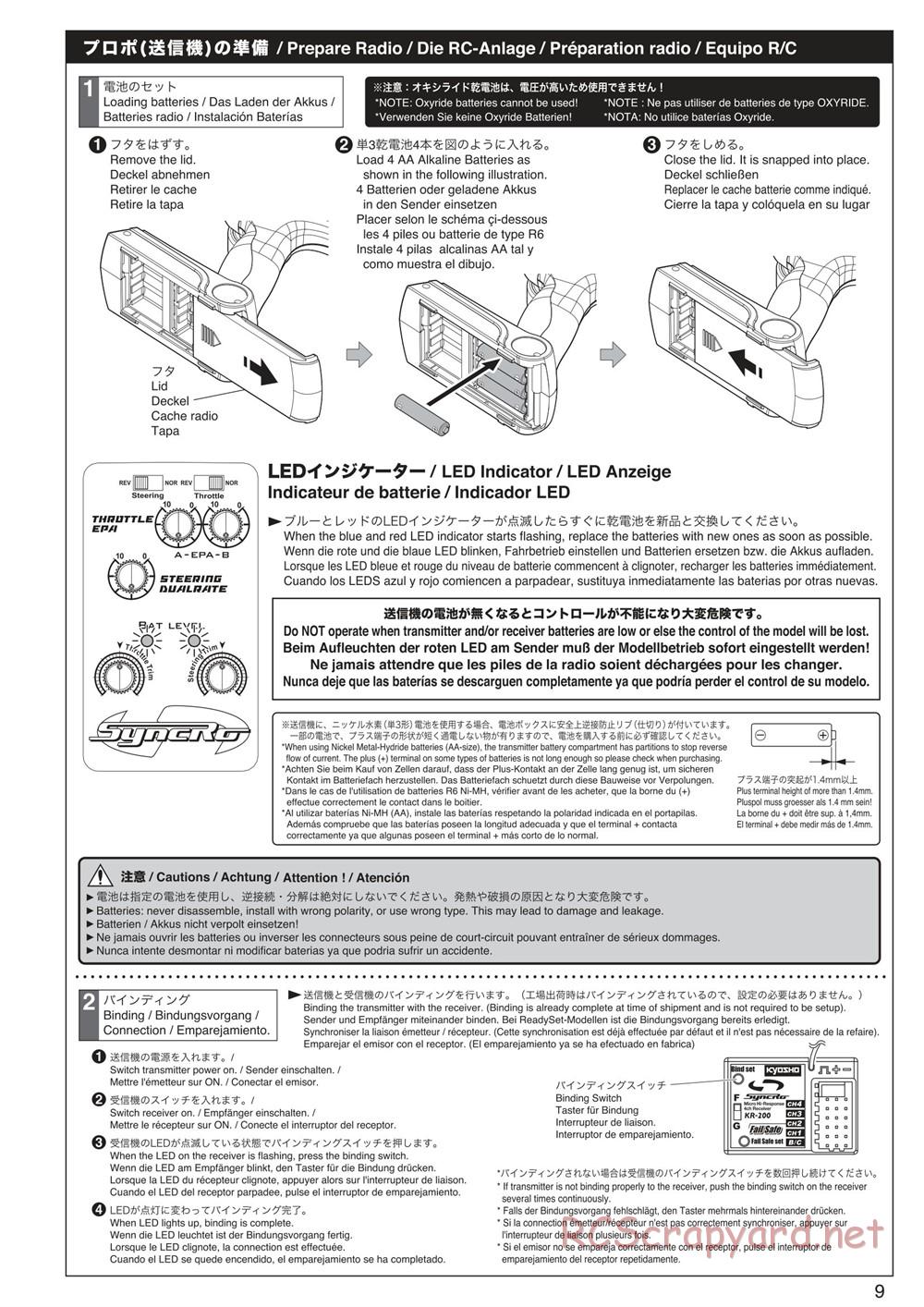 Kyosho - Sandmaster - Manual - Page 9