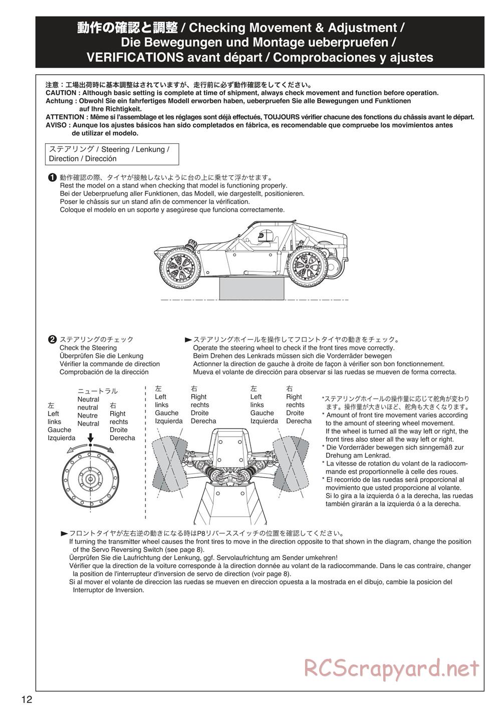 Kyosho - Sandmaster - Manual - Page 12