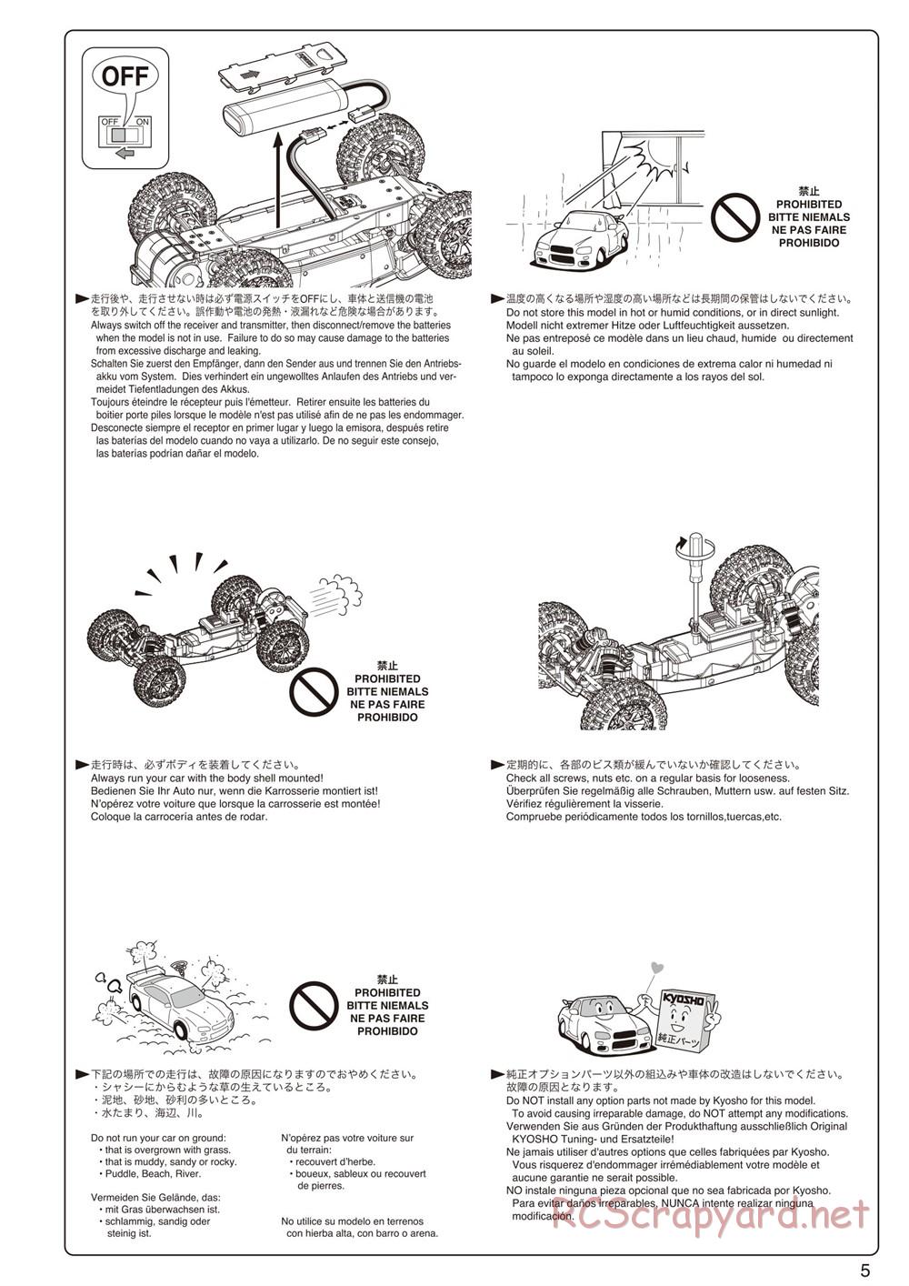 Kyosho - Axxe 2WD Desert Buggy - Manual - Page 5