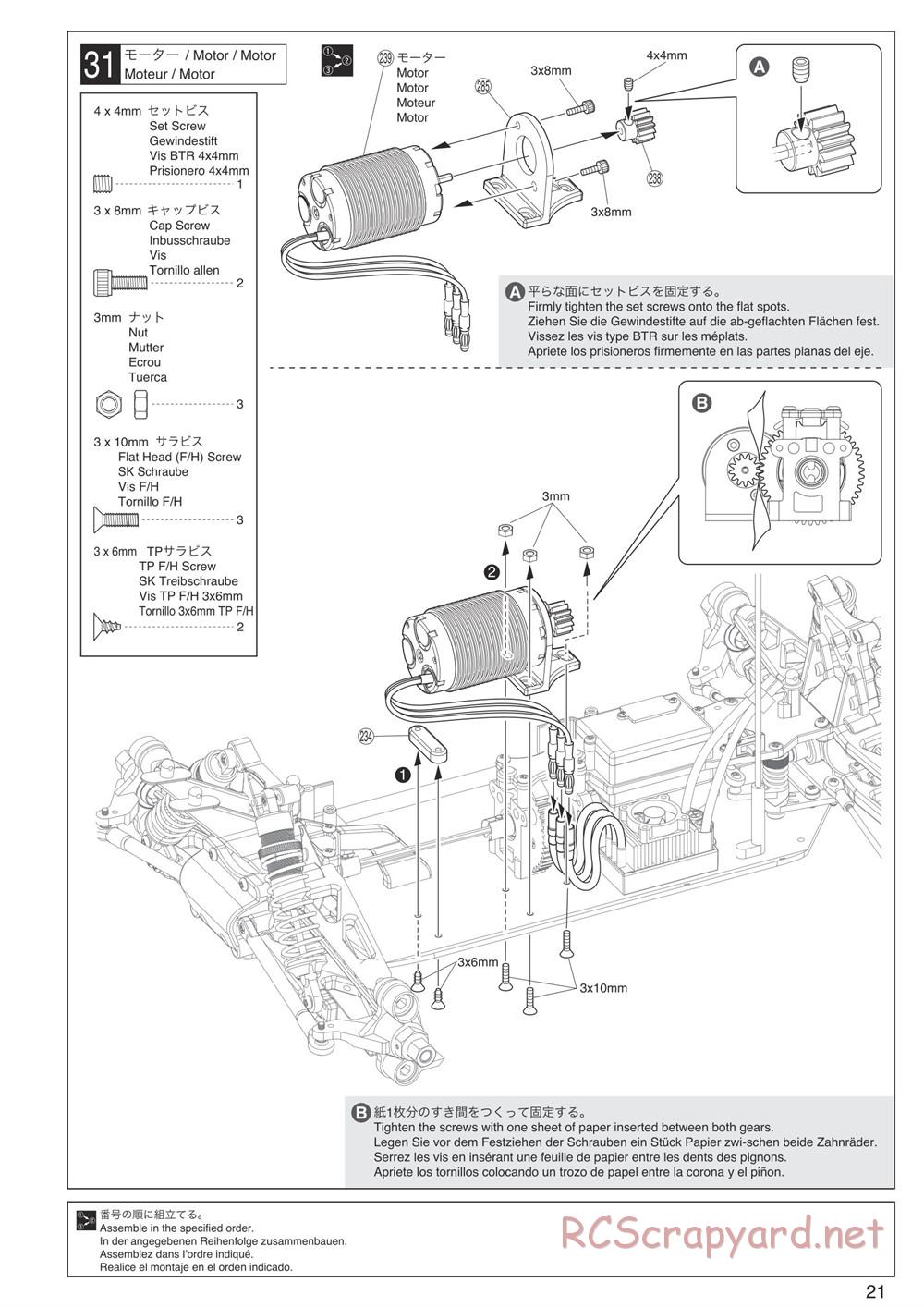 Kyosho - DBX-VE - Manual - Page 21