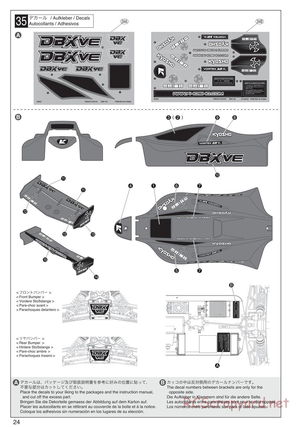 Kyosho - DBX-VE - Manual - Page 24