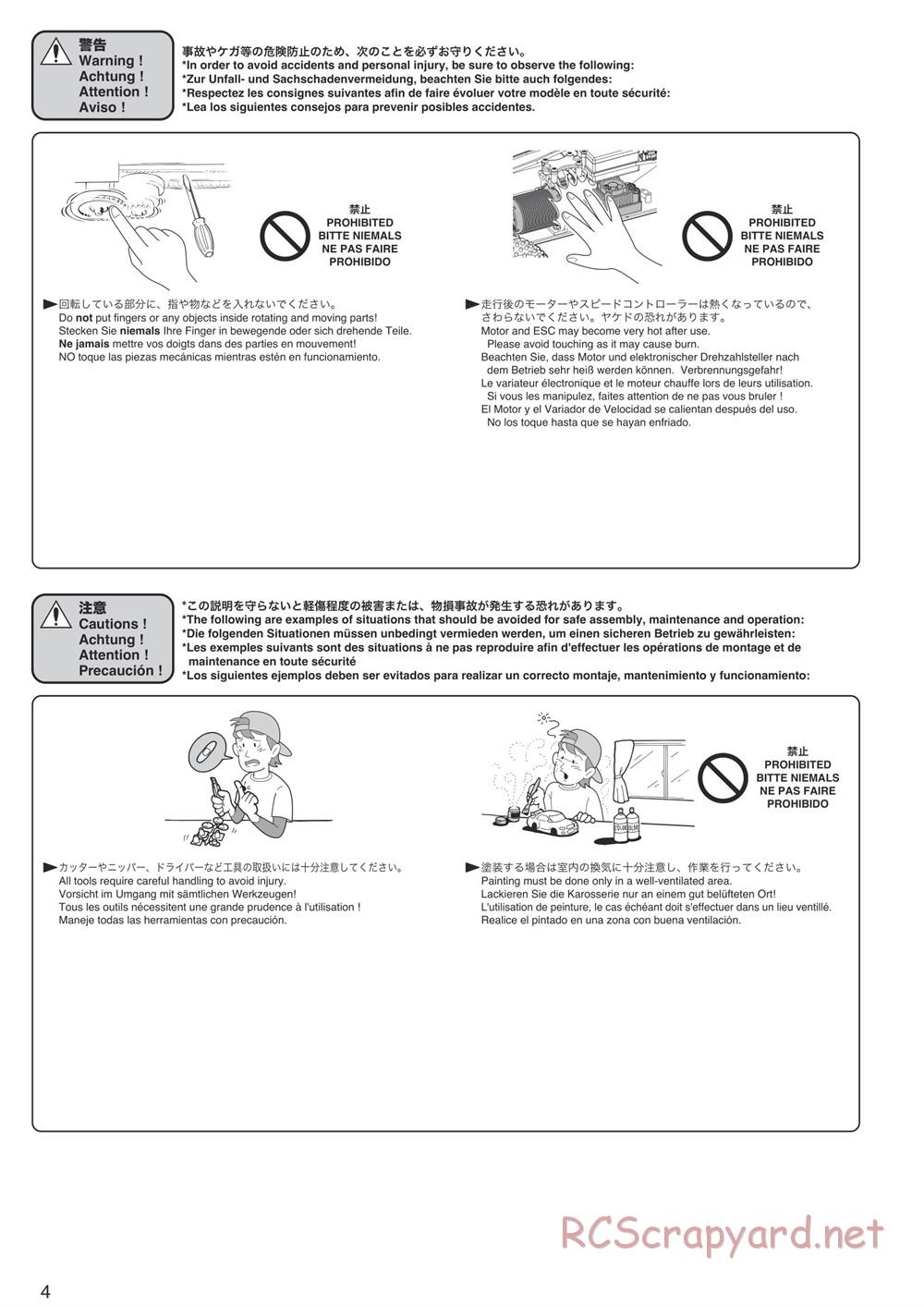 Kyosho - DBX-VE - Manual - Page 4