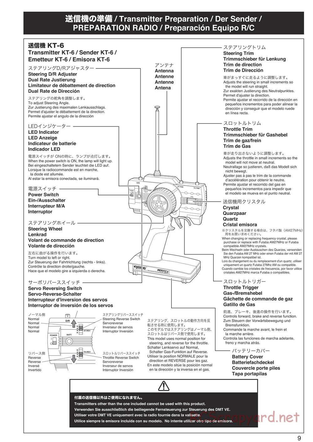 Kyosho - DMT-VE - Manual - Page 9