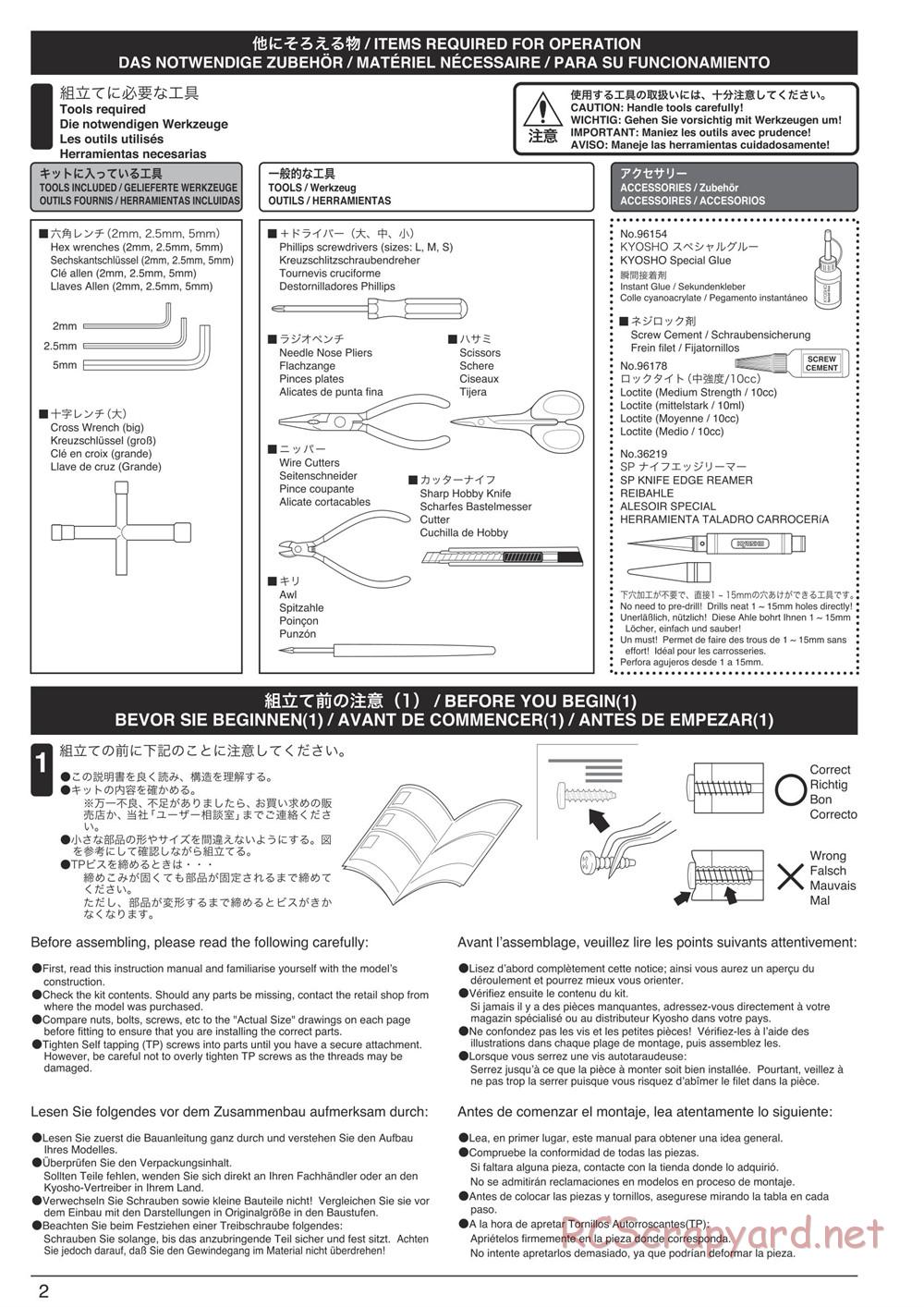 Kyosho - DMT VE-R - Manual - Page 2
