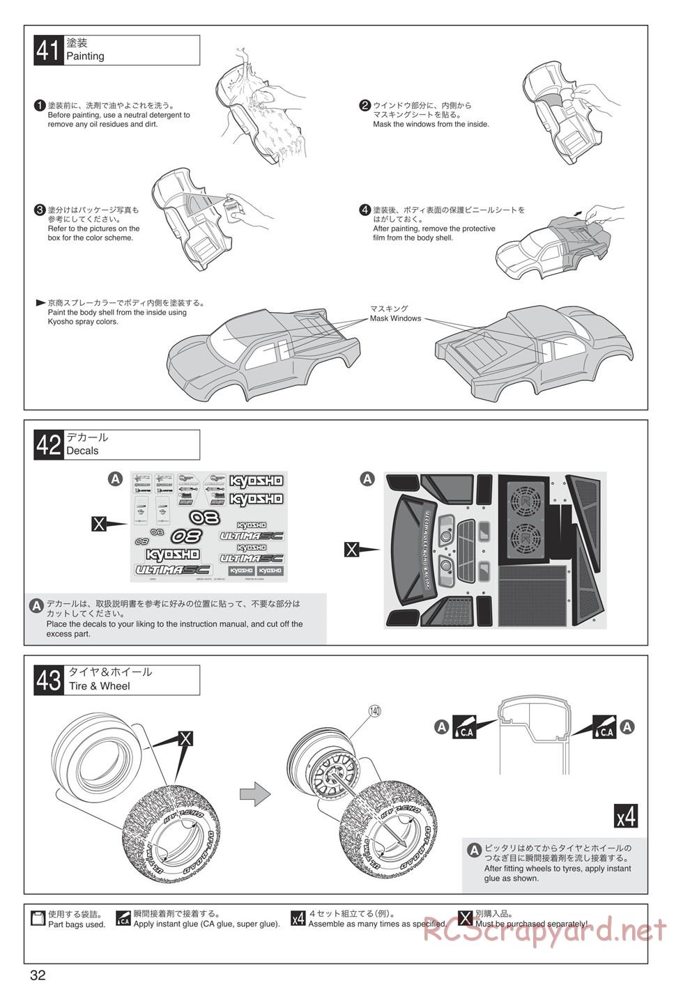 Kyosho - Ultima SCR - Manual - Page 32