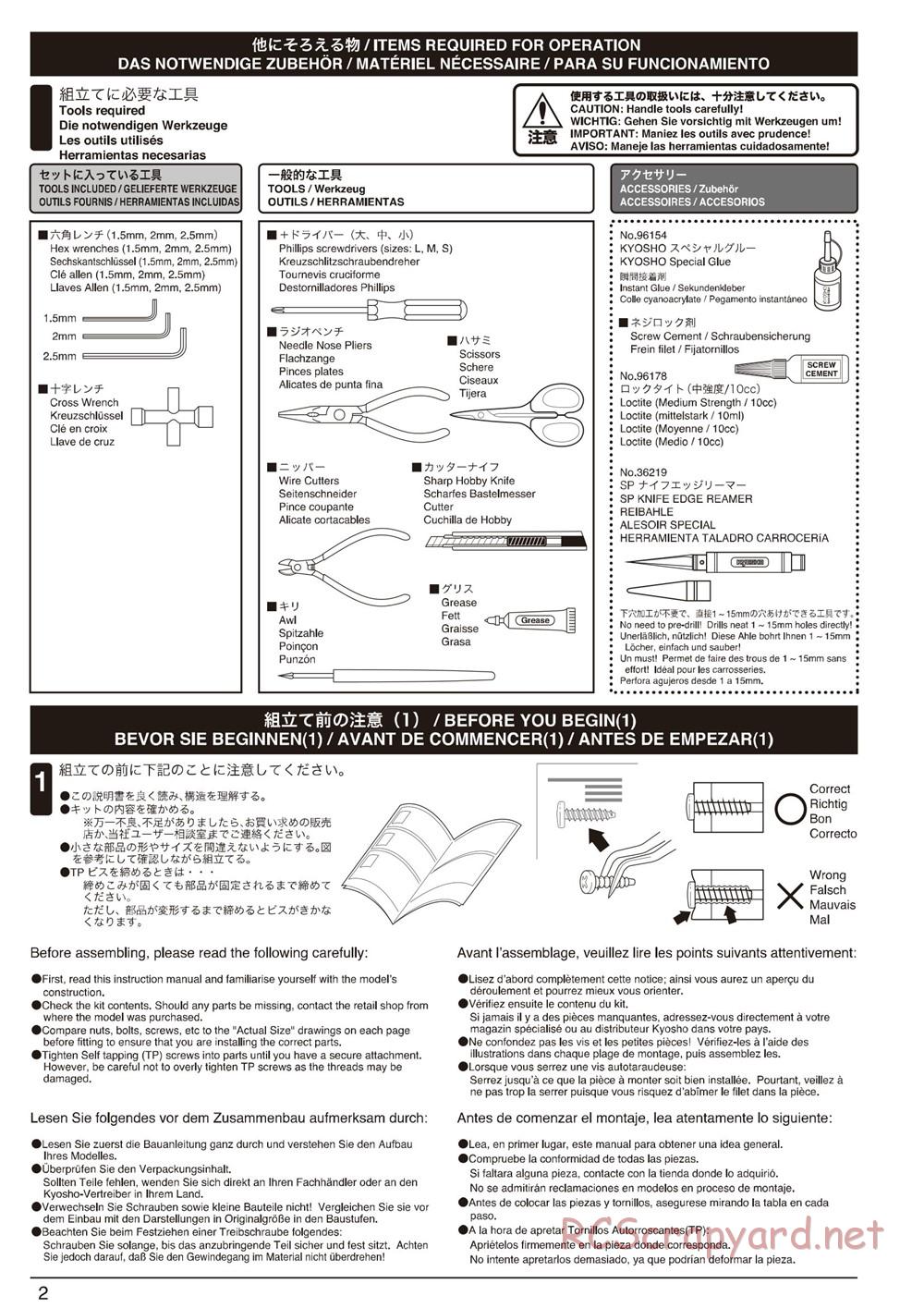 Kyosho - Ultima-SC - Manual - Page 2