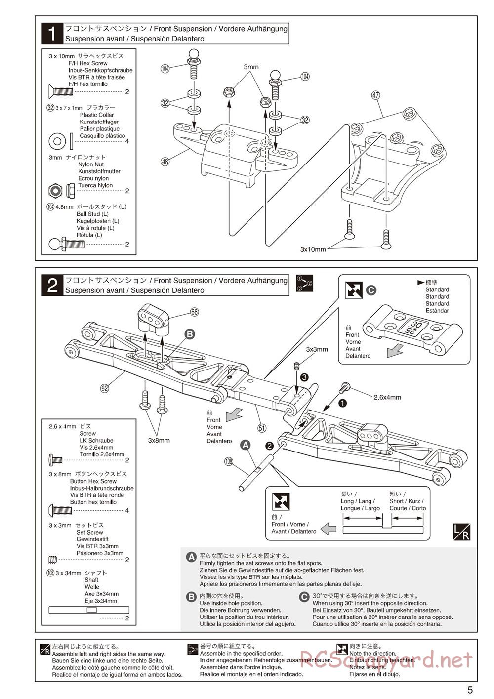 Kyosho - Ultima-SC - Manual - Page 5