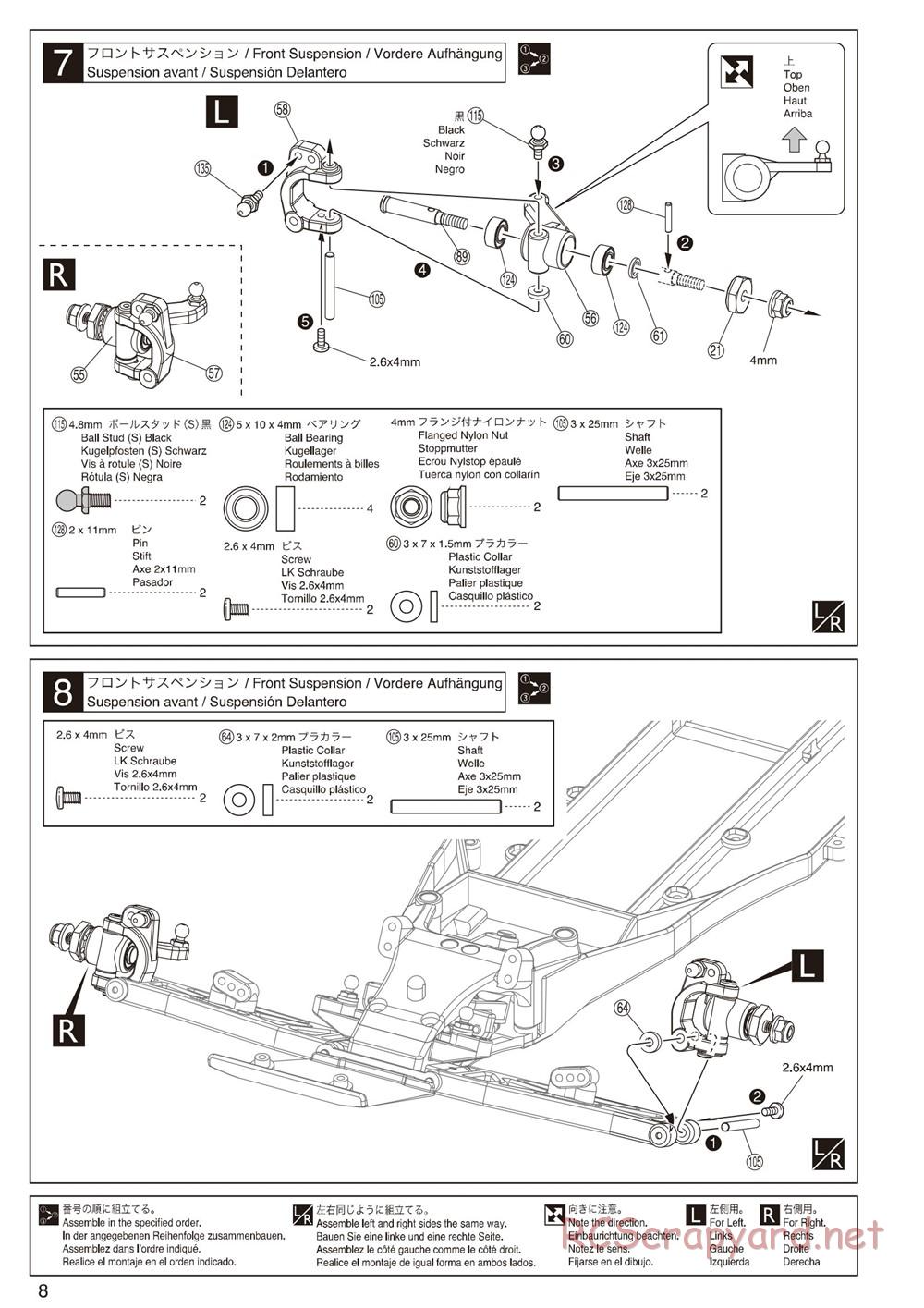 Kyosho - Ultima-SC - Manual - Page 8