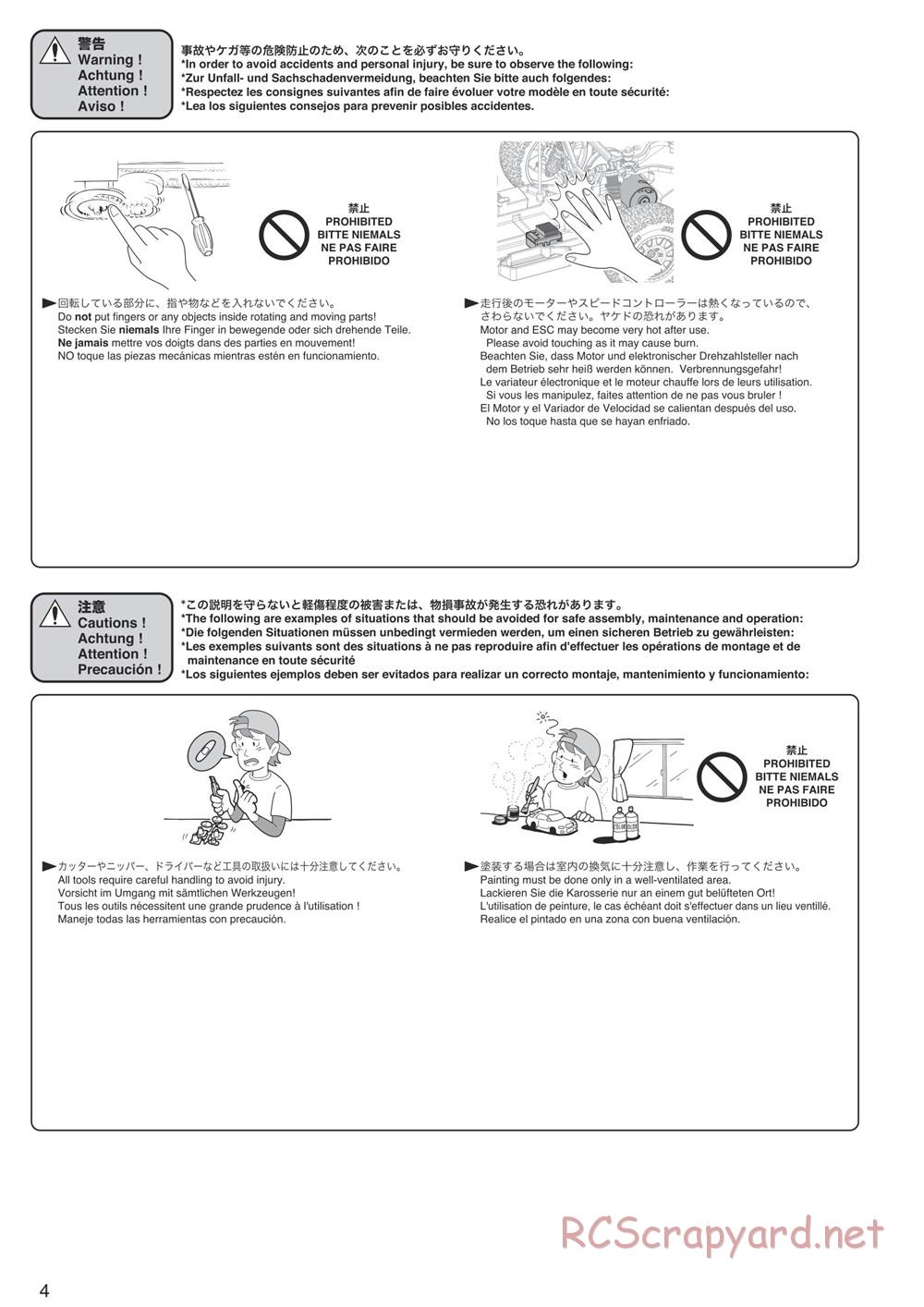 Kyosho - Ultima-SC - Manual - Page 4