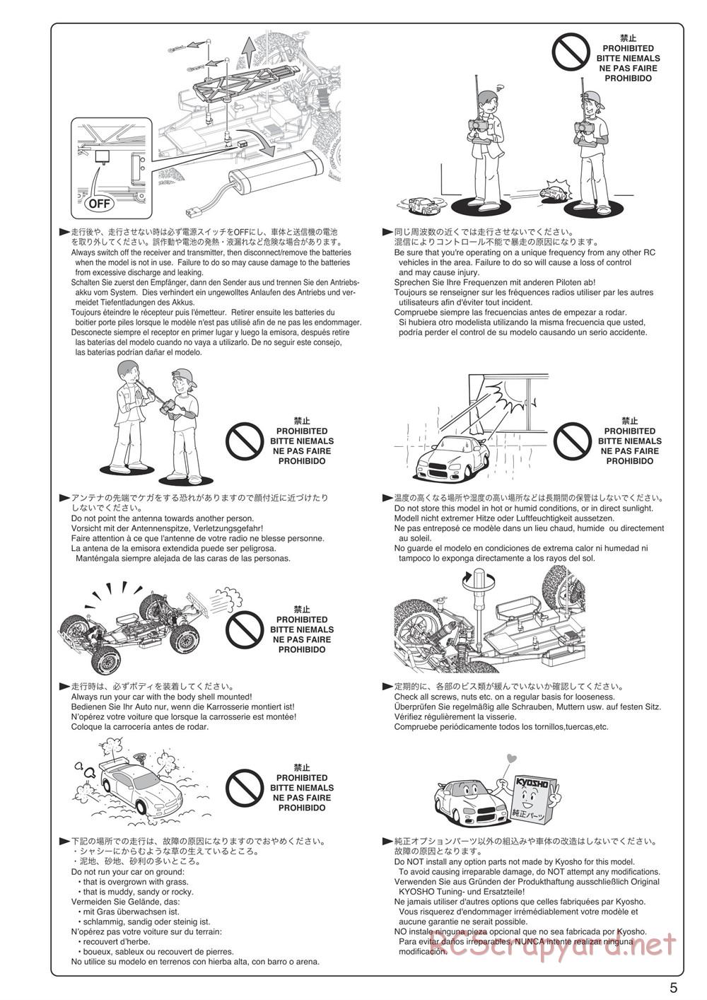 Kyosho - Ultima-SC - Manual - Page 5