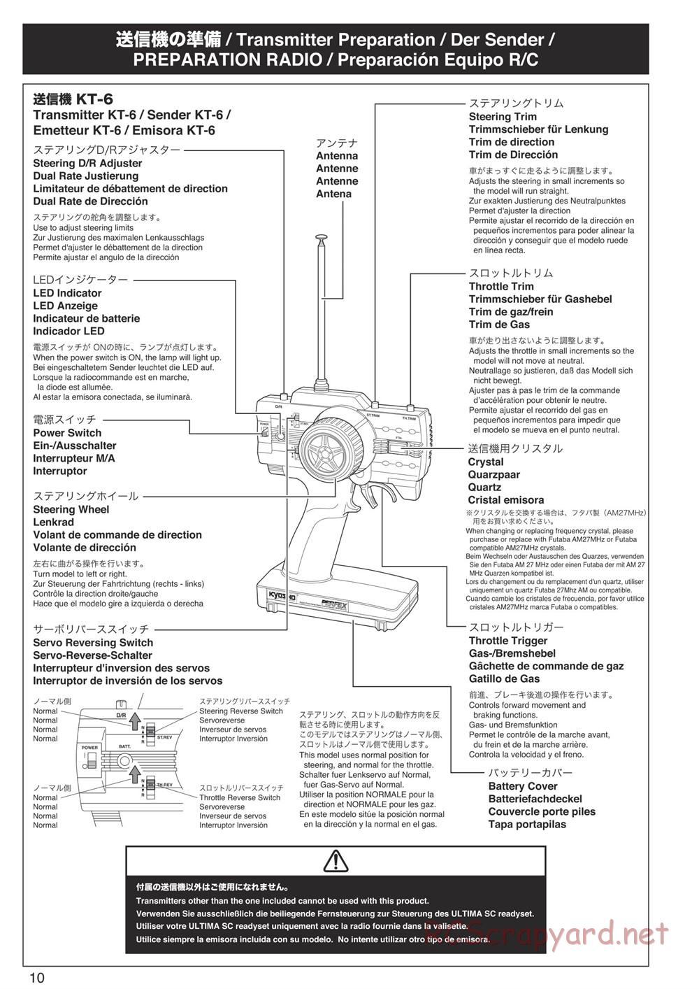 Kyosho - Ultima-SC - Manual - Page 10